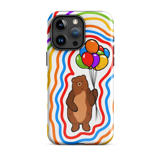 Colorful Balloon Bear iPhone Case